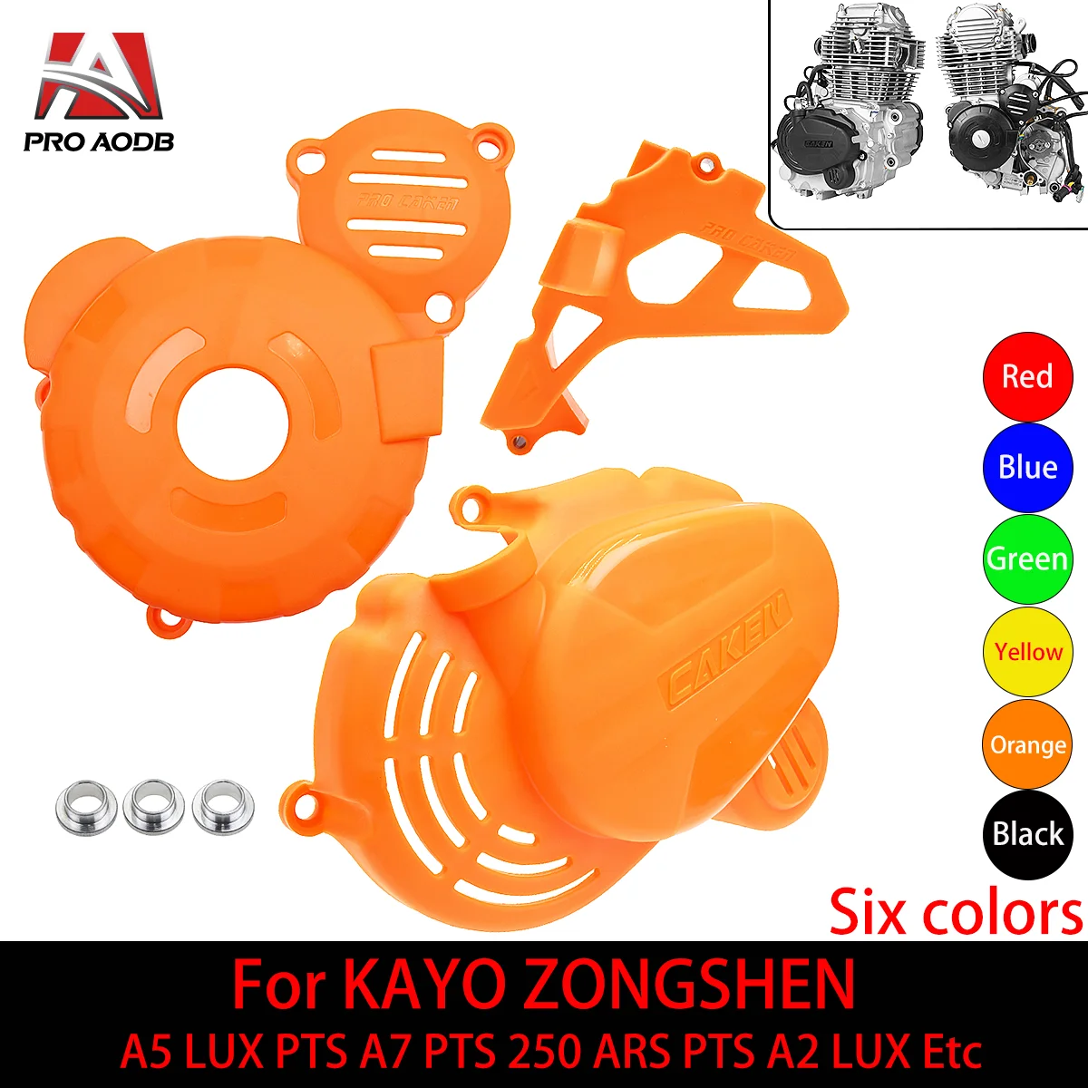 Motorcycle Magnetic Motor Protective Clutch Driver Sprocket Crankcase Ignitoin Cover For ZONGSHEN CB250F A2 ENDURO 250 ARS PTS