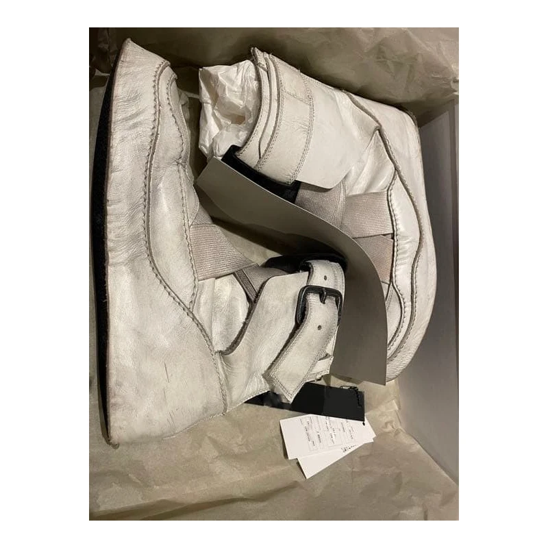 Men's Cross Strap Platform Buckle Ankle Boots Thick Sole Streetwear Shoes Back Zipper High top Moto Boots Fashion Casual Shoes