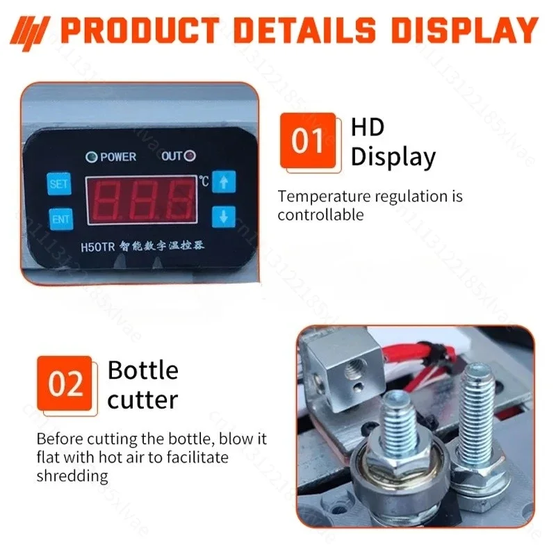 For Simple 3D Printing Filament Maker, Mini Plastic Extruder to Convert PET Coke Bottles for 3D Printer
