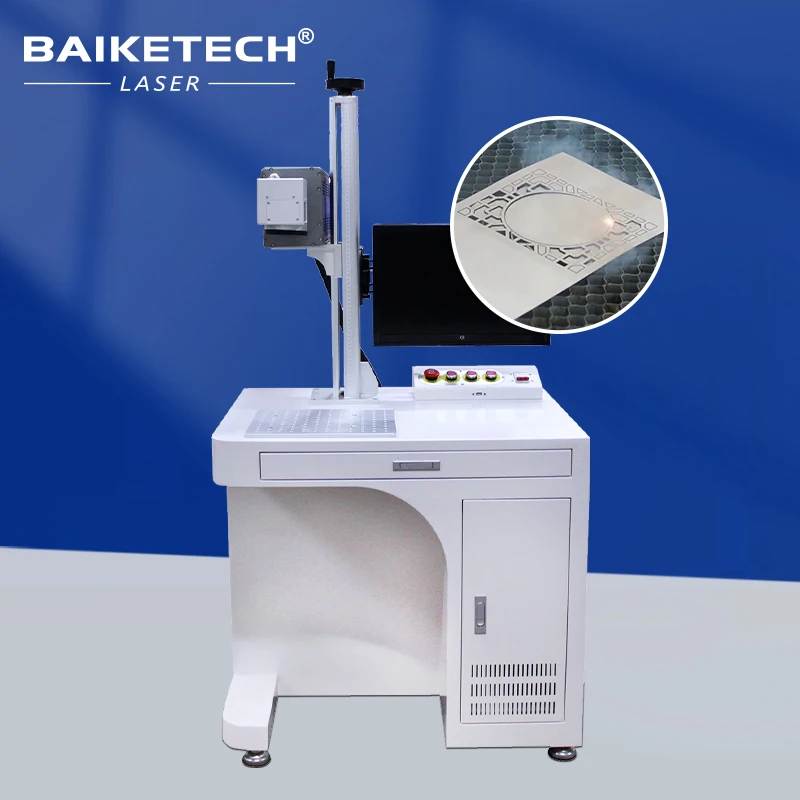 TH-50Pro 50W High Quality CO2 Laser Marking Marker Machine for Leather Paper Plastic Glass Ceramic Acrylic Laser Engraving