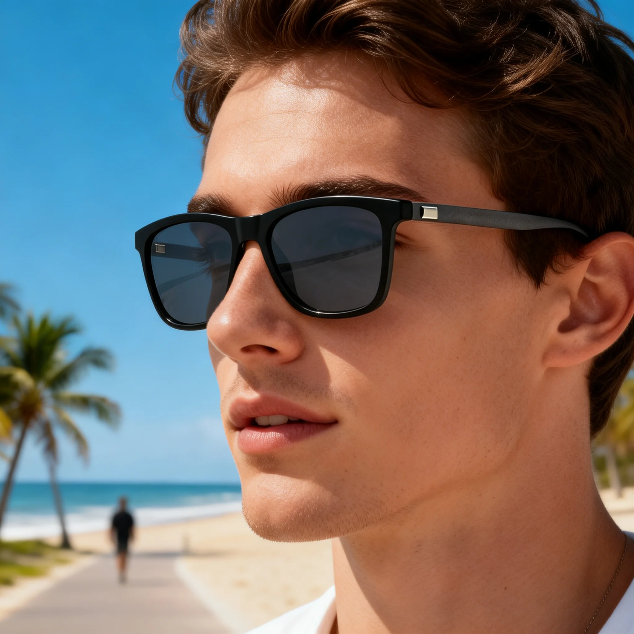 

Polarized Sunglasses Women Aluminum-magnesium Alloy Square Sun Glasses Men For Driving Fishing