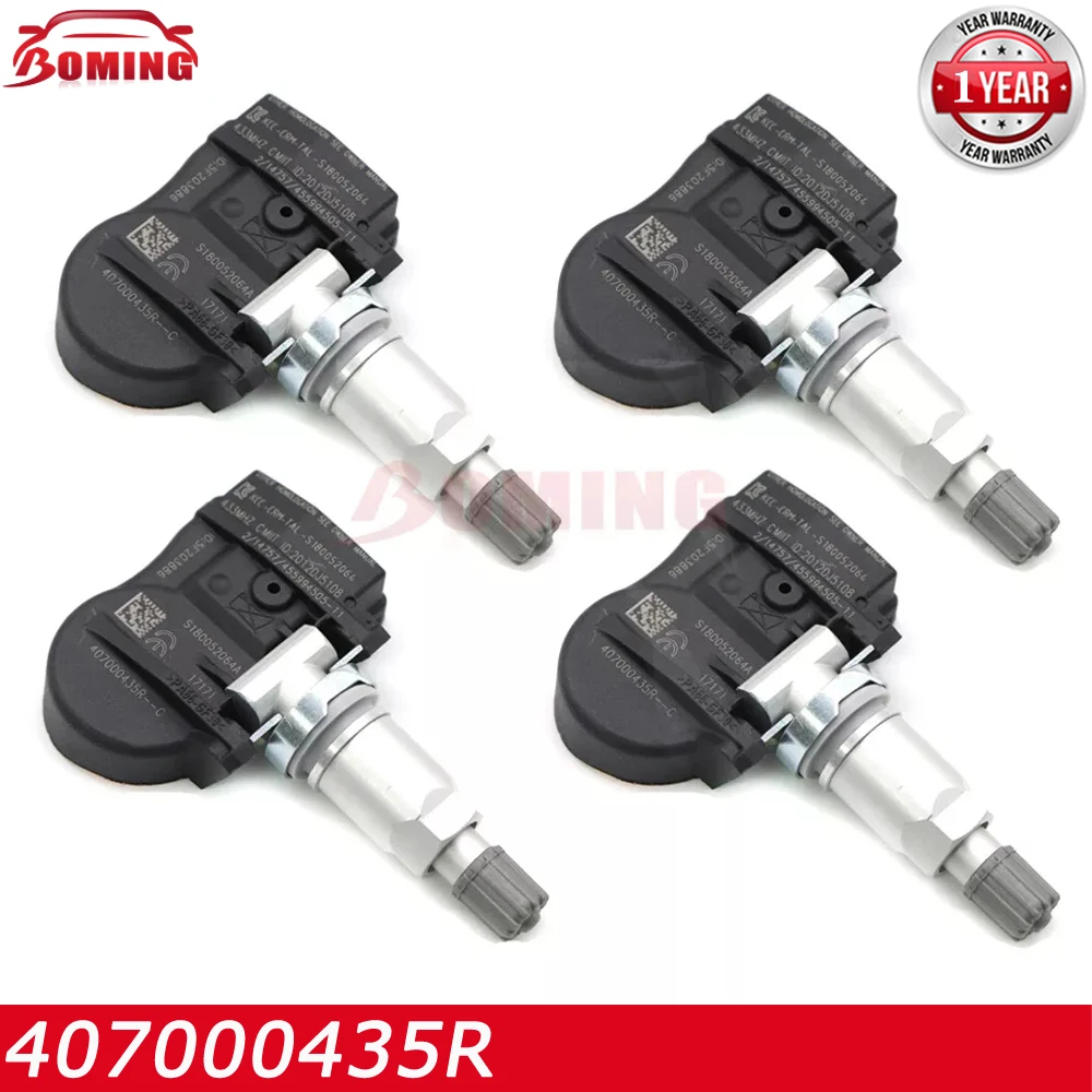 TPMS Tire Pressure Sensor 40700-0435R For Renault Laguna Megane III Van Fluence Scenic Zoe Latitude 433Mhz 407000435R S180052004