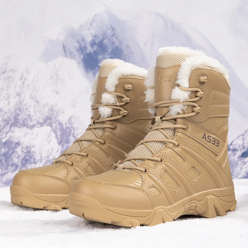 2024 Winter Sneaker Men\'s Boots Ankle Boots Windproof Sports Shoes Outdoor Hiking Mountaineering Shoes Over Knee Boots Man Shoes