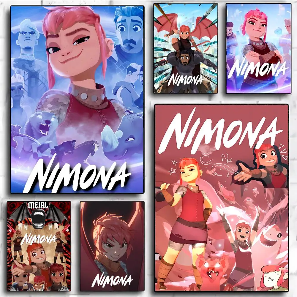 Shapeshifting Fantasy N-Nimona Poster Modern Home Decor & Interior Design | Wall Art Collection