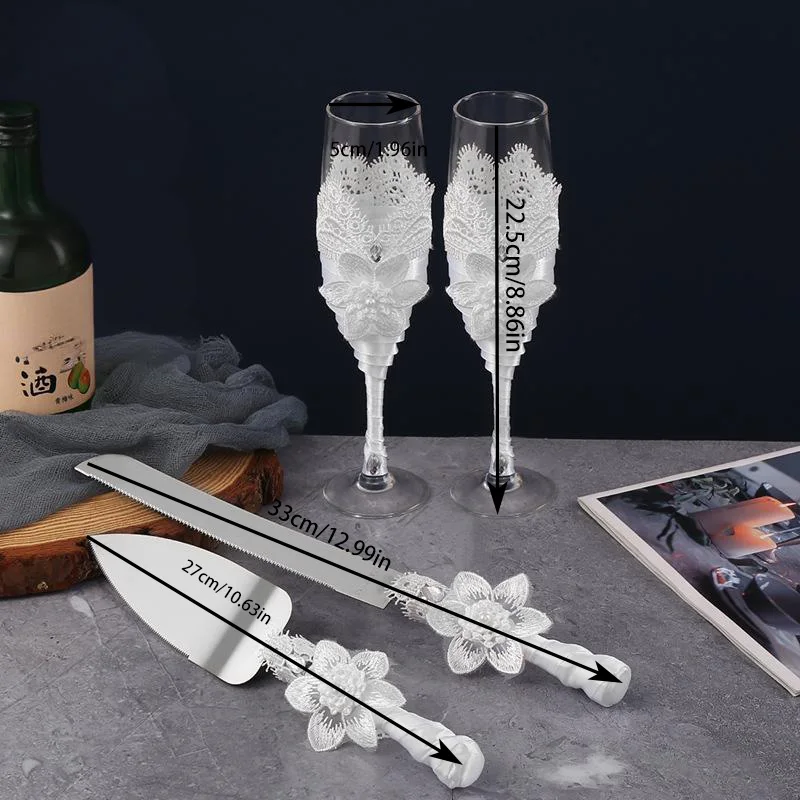 Персонализированный набор стеклянных чашек для шампанского в западном стиле, креативный свадебный набор посуды из бокала для вина