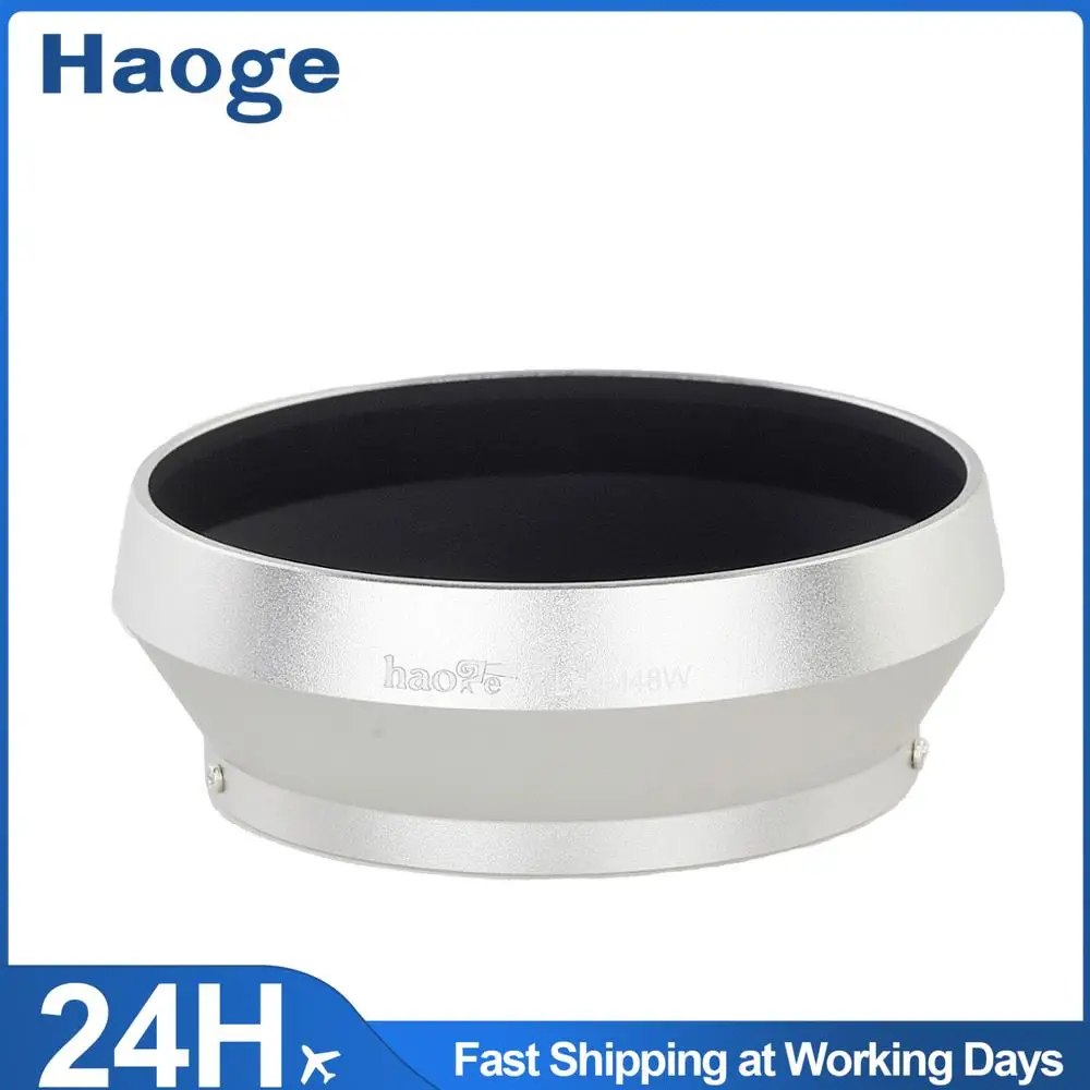 

Haoge LH-M48W металлическая бленда объектива для Olympus M.ZUIKO Digital 17 мм F1.8 заменить LH-48B серебристый