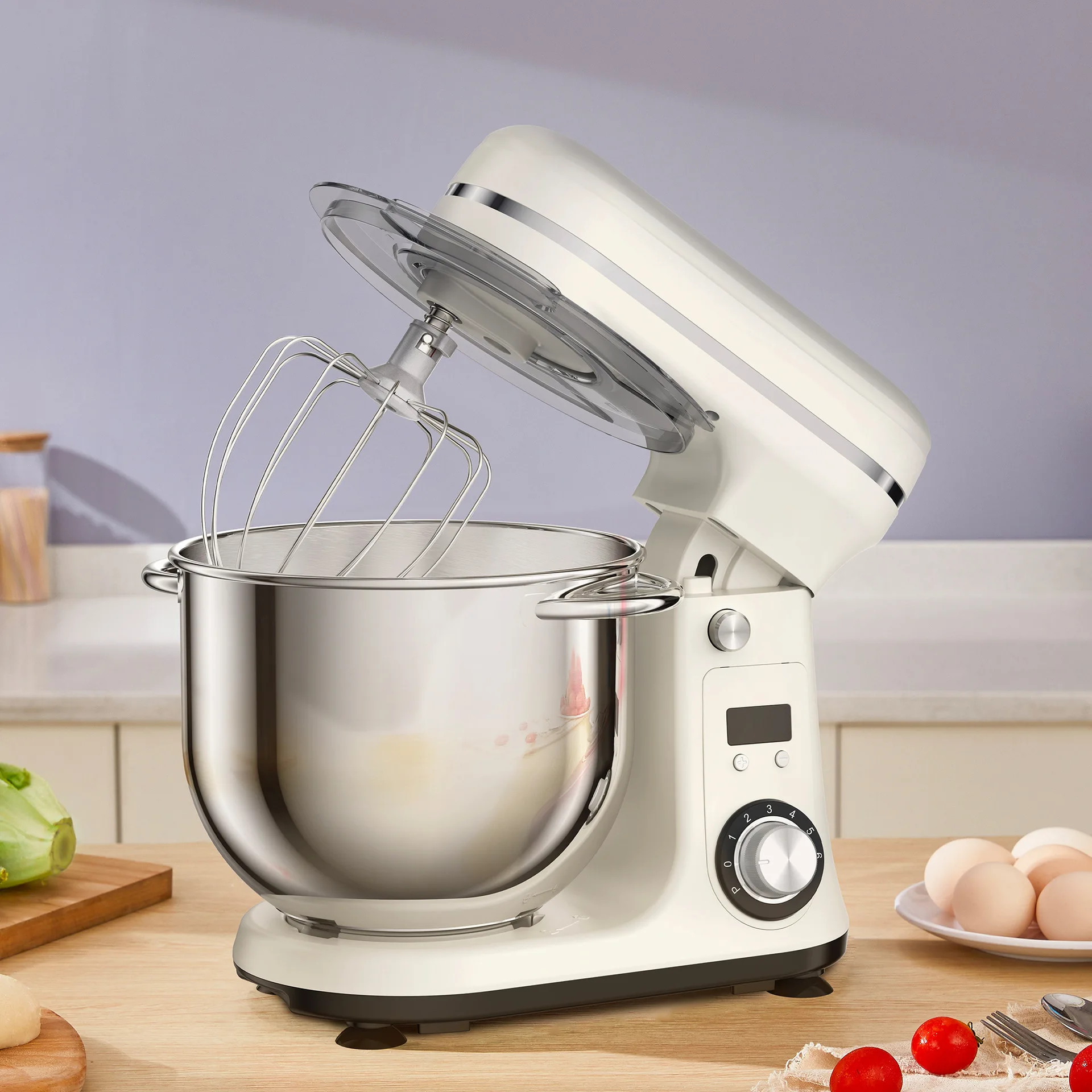 Intelligent Cook Machine DC Silent Noodle Mixer 6L Noodle Mixer Egg Beater Noodle Mixer