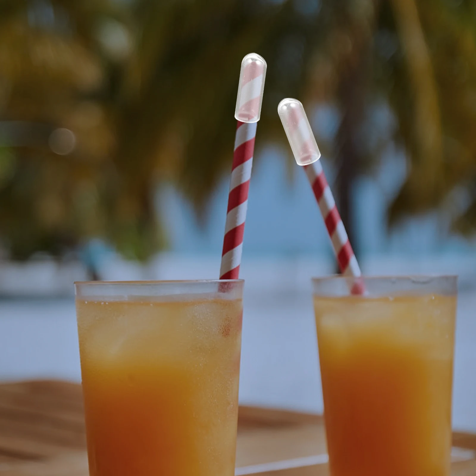 

12Pcs Straw End Protectors Dustproof Reusable Straw Caps Heat Resistant for Drinking Staws Caps for Straws