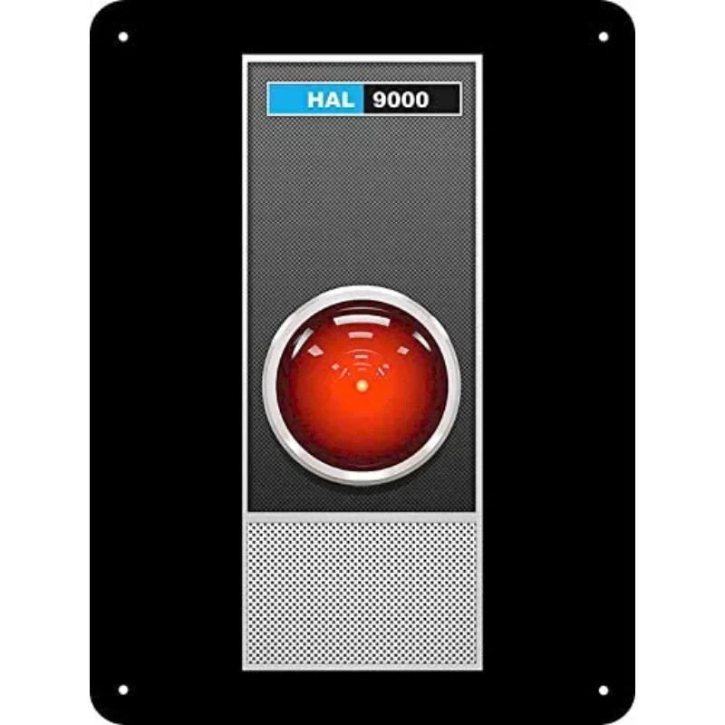 New Metal Sign - HAL 9000 of 2001 Space Odyssey Reproduction  Room Decoration  Metal Wall Decor