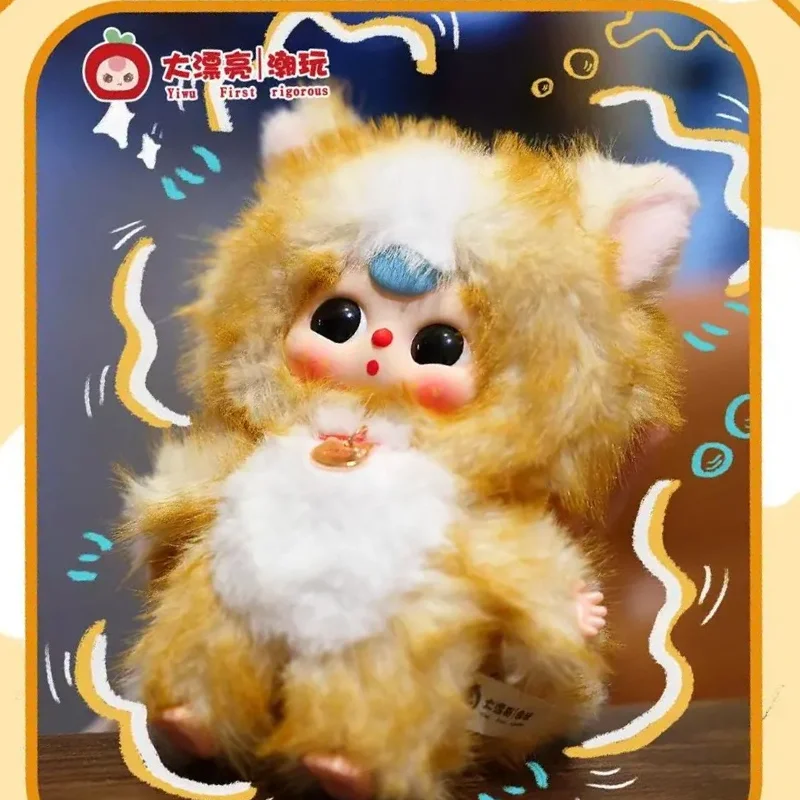 Bebé tres cuyos gato es esta serie muñeca de vinilo lindo colgante muñeca caja ciega de felpa tema de gato mochila figura de moda coleccionar regalos