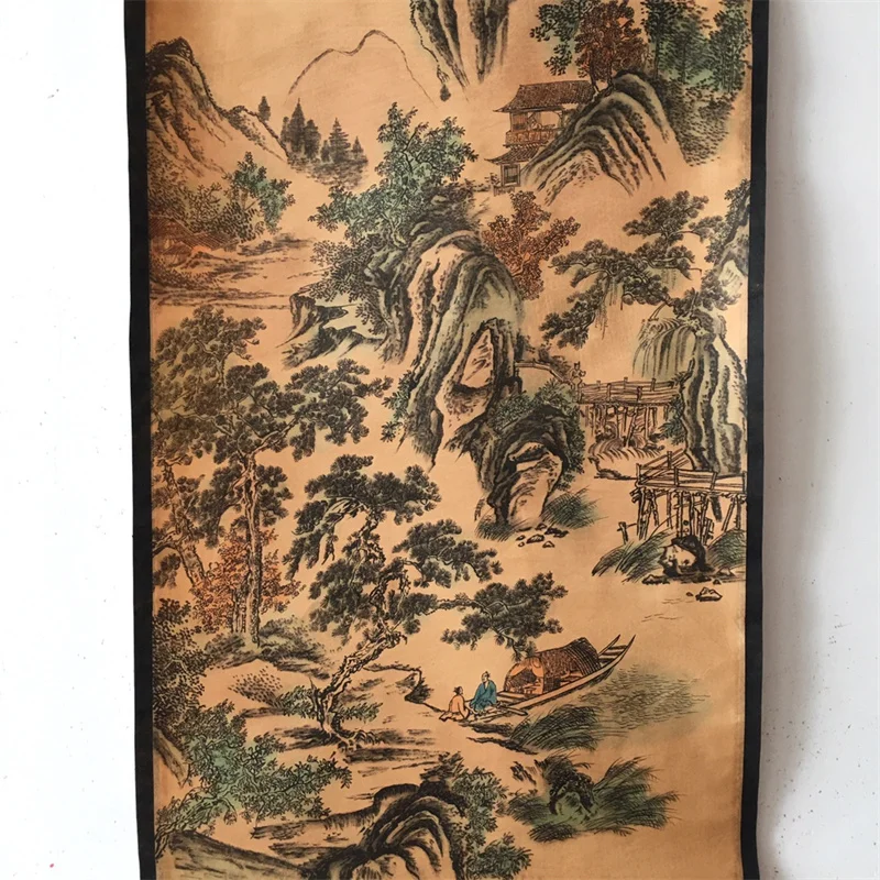 

China old Celebrity paintings-Zhang Daqian's landscape and figure paintings Scroll Hanging paintings