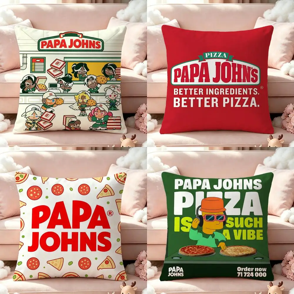 Brand Papa John's Cushion Cover Pillow Short Plush Pillow Cute Simple Style For Living Room Bedroom Birthday Gift
