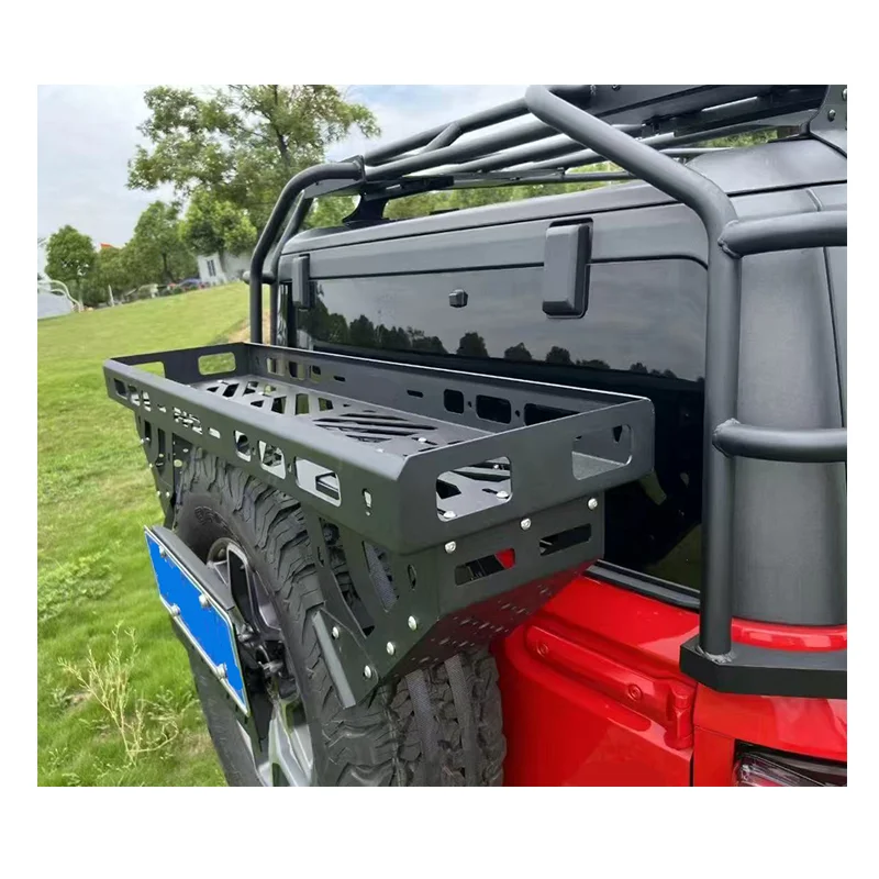 

Universal Full Size Spare Tire Carrier Mounting Bracket Spare Tire Shelves Cargo Basket for 4x4 off Road Accessories