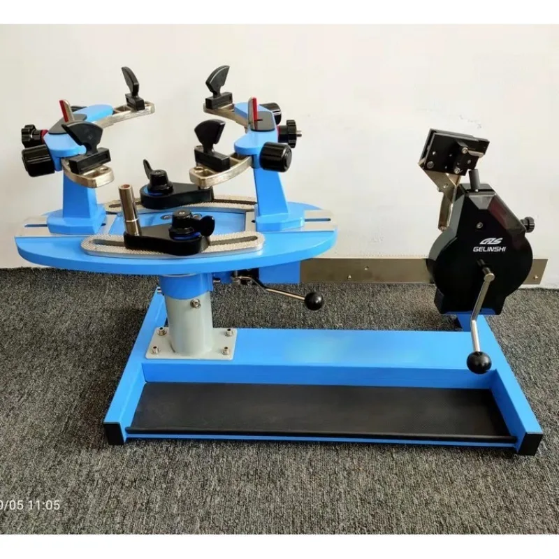 Hand-cranked badminton racket pulling machine Pull racket piercing machine Badminton racket threading machine