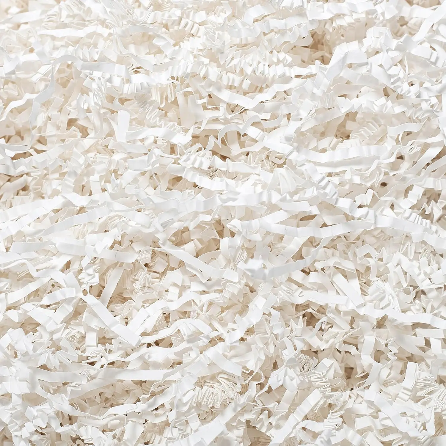 

1 LB Crinkle Cut Paper Shred White Crinkle Shredded Paper for Gift Baskets - Gift Box Bag Filler - Confetti Stuffing for Birthda