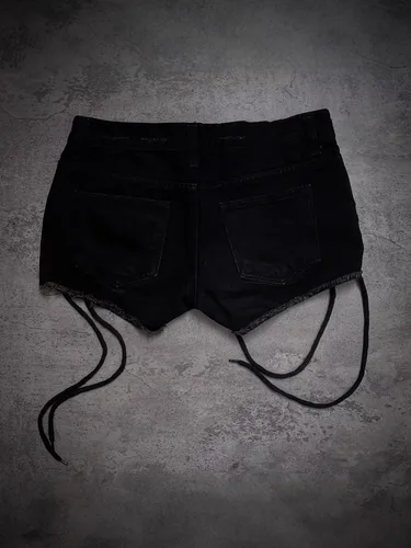 Imagen 2 del producto Y2K verano High Street gótico Punk Sexy moda tendencia Cruz caliente diseño de diamante Sense Ins tendencia marca nicho Millennium pantalones cortos