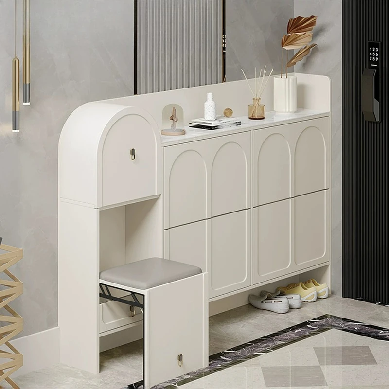 Doors Small Shoes Cabinets Multiple Purpose Seat Corner Narrow Shoes Cabinets Spinning Holder Schuhschrank Furniture Room