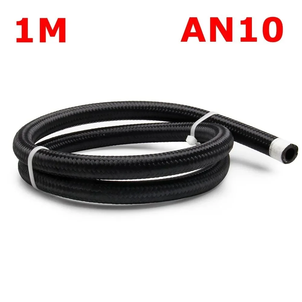 1M 3M 5M Brandstofslang Olie Gasleiding AN4 AN6 AN8 AN10 AN12 Koeler Slang Lijn Buis Nylon Roestvrij Staal Gevlochten CPE Rubber