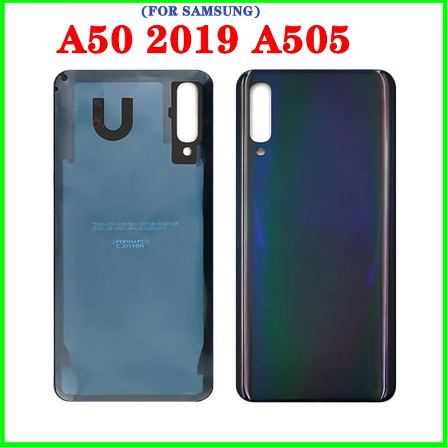 Middle frame Back Housing For Samsung Galaxy A50 A505 A305F SM-A505F Back Door Battery Cover Glass Housing Case Side Buttons Cam