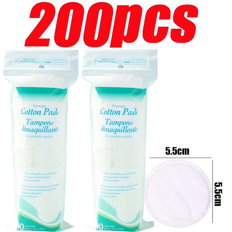 Weiche und atmungsaktive kreisförmige Make-up-Entferner-Pads, doppelseitige Wattepads, nicht reizend für die tägliche Gesichtsreinigung
