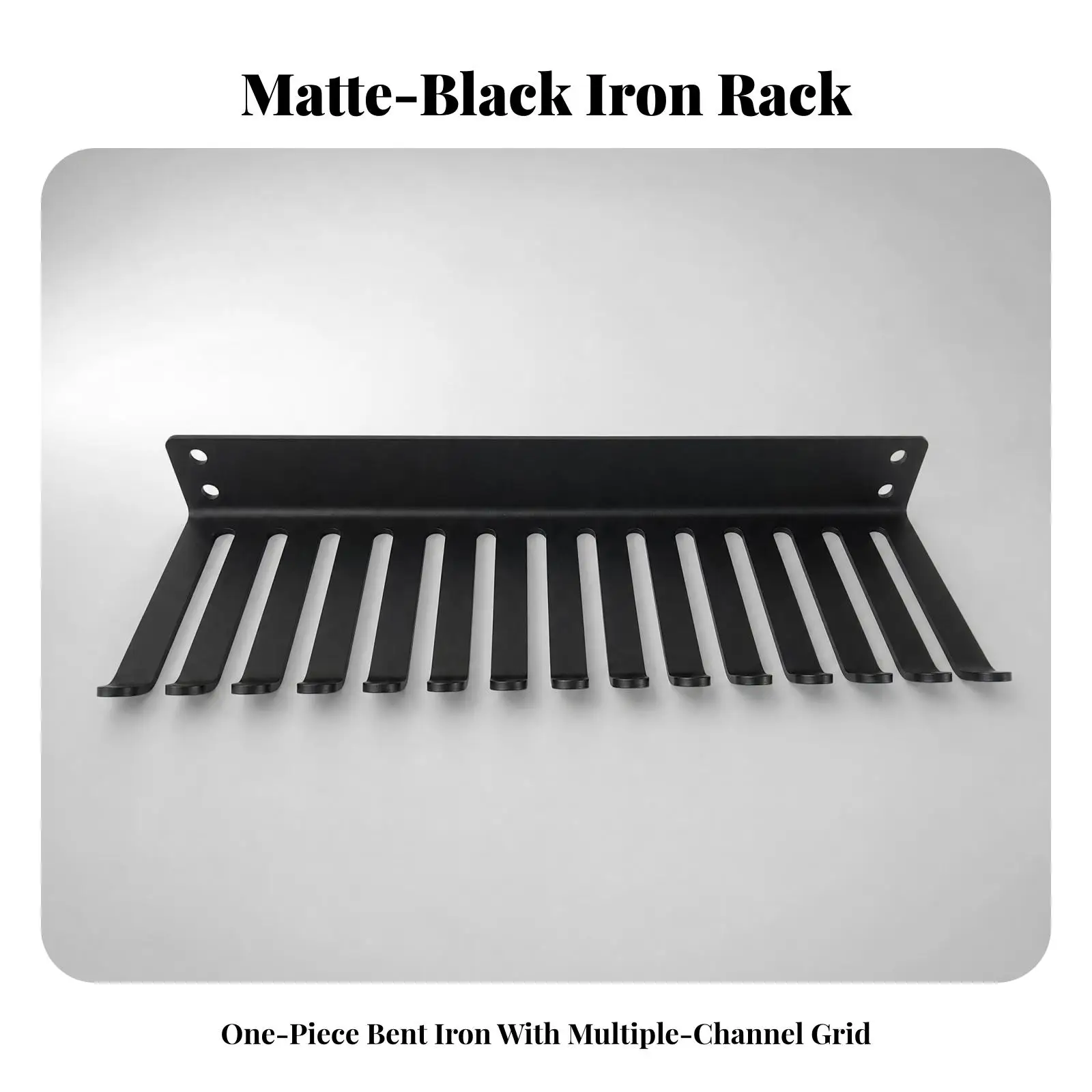 Black Fitness Band Storage Rack for Wall Mounted Gym Organizer for Resistance Bands Jump Ropes and Pull Up Straps