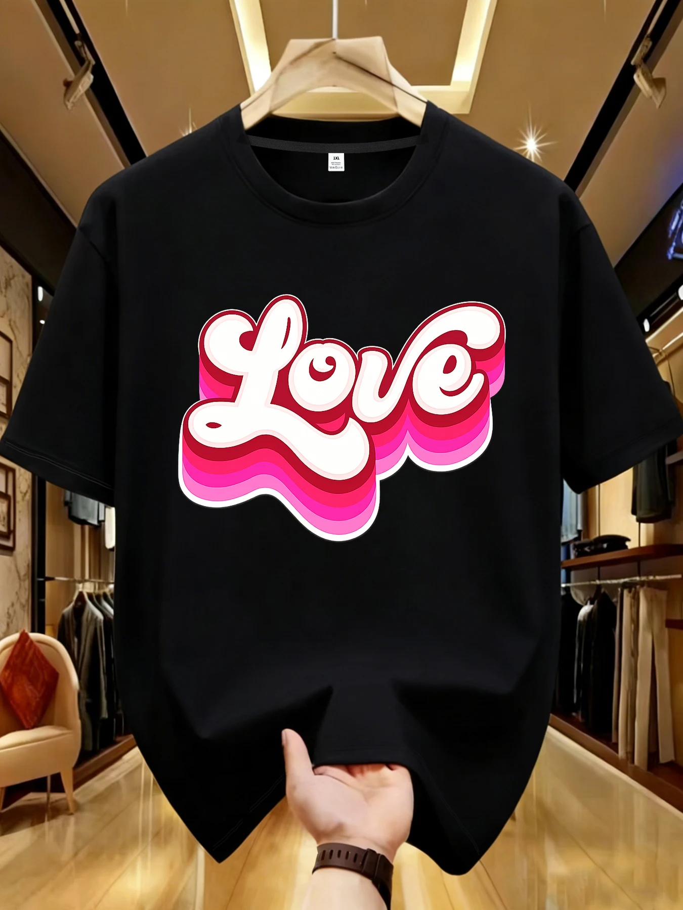 

【WDS01197】Женская футболка с принтом, больших размеров, летняя, повседневная, в уличном стиле, с коротким рукавом, модель «Джокер»