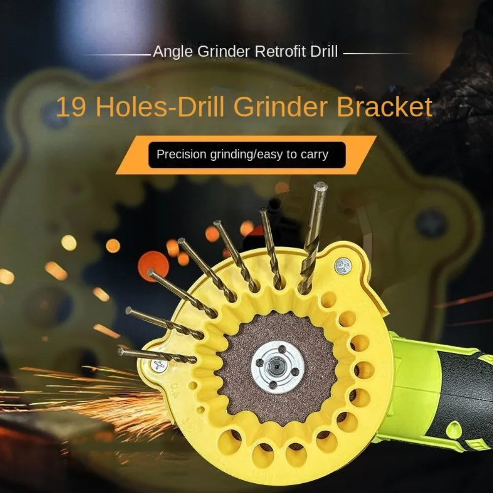 Efficient Drill Bit Grinding Sharpener Precise 19 Holes Polishing Grinding Tool 3.5 -12.5mm Multi specification