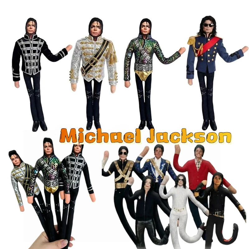 Pop King Michael Jackson Stuffed Doll Flexibly Movable Joints Handwoven Toys  For Fan Gifts For Home Decoration 2026 New Gifts