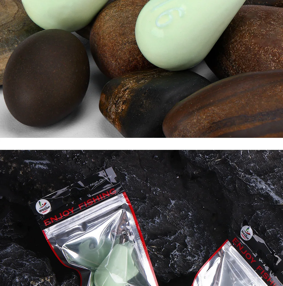 WEIHE Größe 8 # 30g Größe16 # 60g Größe20 # 75 g Größe 30 # 112,5 g Größe 35 # 130g Größe40 # 150 g leuchtendes Bleisinker – Detail 11