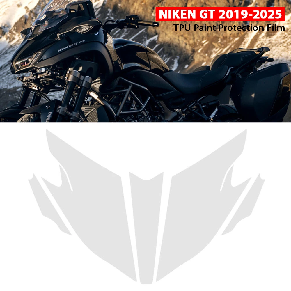 PPF untuk Sepeda Motor YAMAHA NIKEN GT 19-25 Film Pelindung Cat TPU Niken GT Anti-gores Pelindung Fairing Pelindung Tangki Bahan Bakar