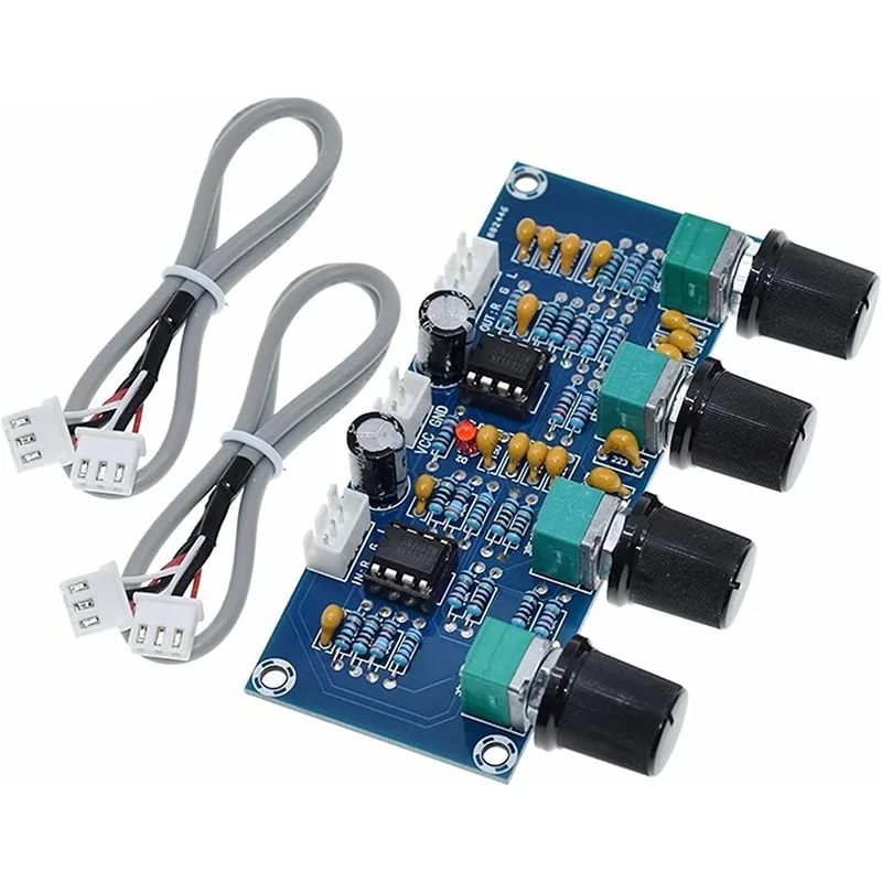 XH-A901 NE5532 Tone Board Preamp Pre-amp With Treble Bass Volume Adjustment Pre-amplifier Tone Controller For Amplifier Board