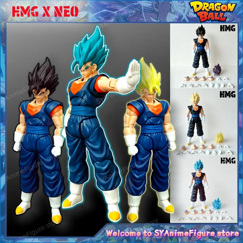 

In Stock NEW HMG Dragon Ball Super Saiyan Vegetto Goku SHF 1/12 Scale 3.0 Body Full Painting Version Action Figure Toys Gift