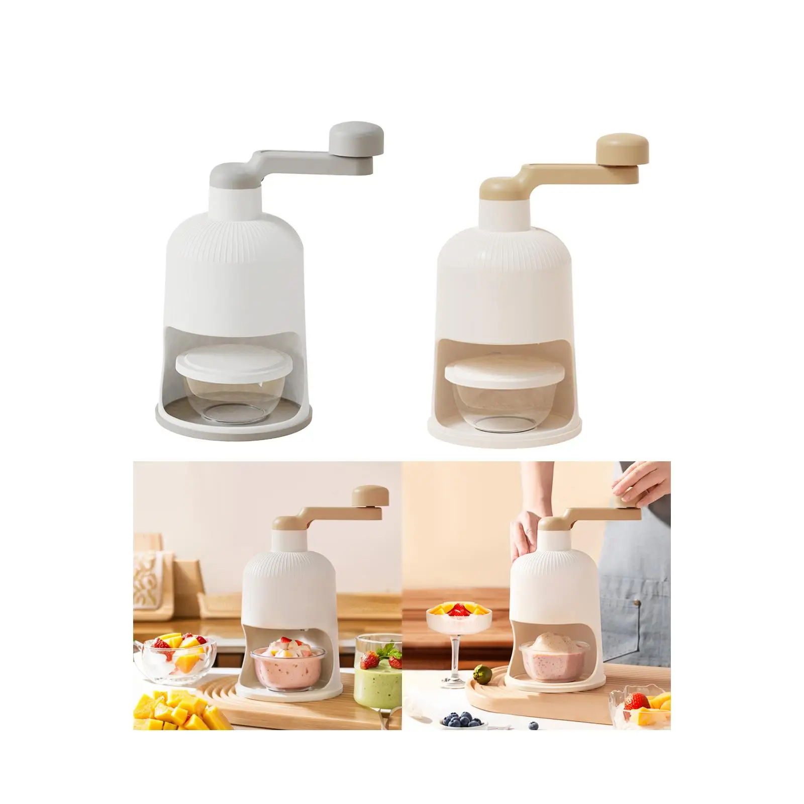 주방용 경량 수동 회전 얼음 분쇄기, 가정 정원용 제빙기