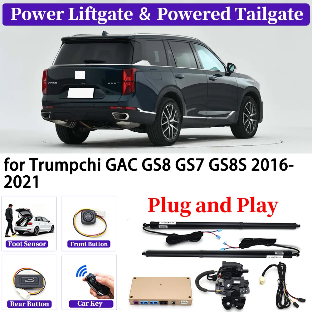 

ZJCGO for Trumpchi GAC GS8 GS7 GS8S 2016-2021 OEM Upgrade Car Automatic Power Liftgate Kit Smart Auto Electric Tailgate System