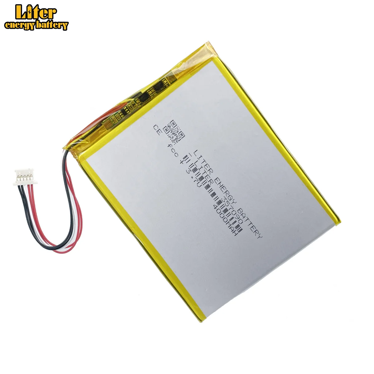 5-wire Connector 357090 3.7V 4000mAh Rechargeable Lithium Polymer Lipo Li-ion Battery For Tablet PC E-book Medical Equipment