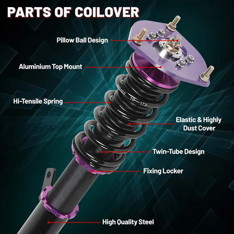 Shock absorber for Toyota Corolla 2003-2008 E120 E130 coilover