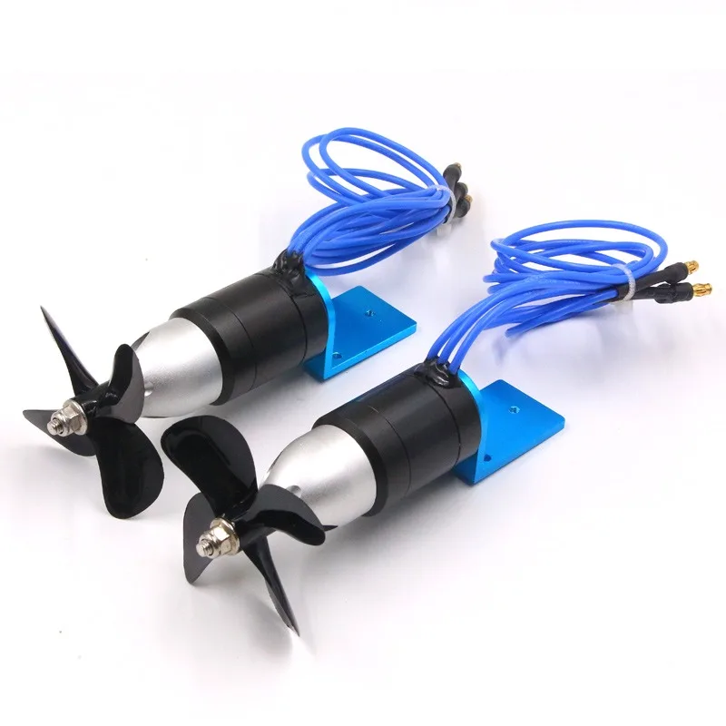 

FATJAY 2838 24V 2.4Kg Thrust Underwater Thruster IPX8 Waterproof Brushless Motor with 60mm Propeller for RC Boats ROV