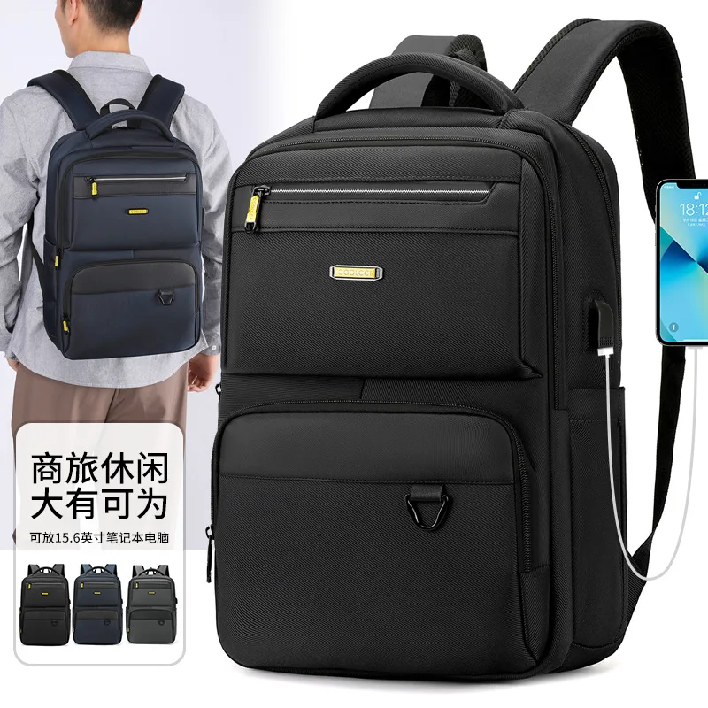 Business Casual Waterproof Laptop Backpack for Men,Travel Commuter Bag for Work & Trip,Durable Daypack with Padded Compartment