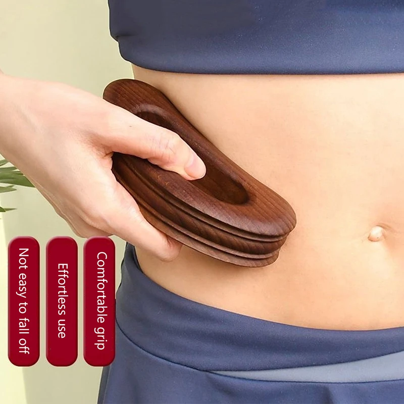 

Wooden Cellulite Massager Body Guasha Tool Lymphatic Drainage Massager Muscle Scraper Back Massage Tool Relieve Muscle Fatigue