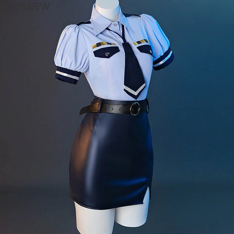 

Halloween Dog Ear Police Officer Rem Cosplay Costumes Women Sexy Anime Game Roleplay Uniforms Carnival Party Stage Show Dress Up