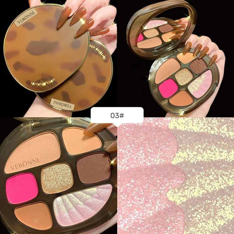 Farbige Glas 8 Farbe Lidschatten Palette Matte Glitter Erröten Highlight Make-Up Palette Lange LastingWaterproof Kosmetik