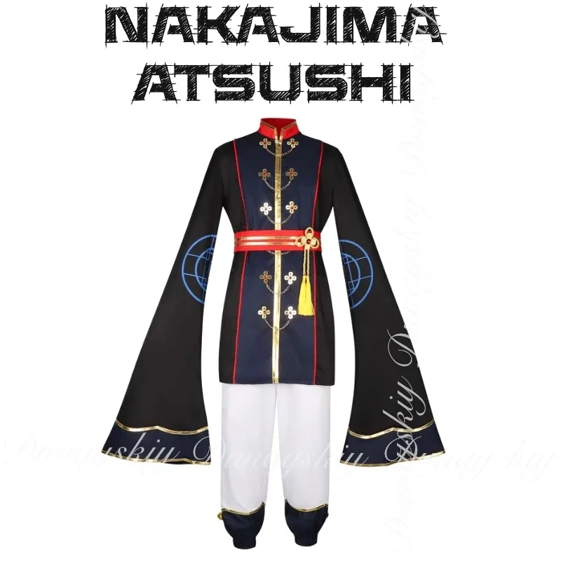 

CyNakajima Atsushi Cosplay Zombie Chinese Style Costume Wig Anime BSD Cosplay Halloween Party Outfits For Men