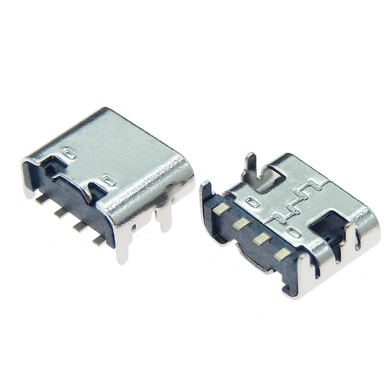 充電プラグ用メスコネクタUSB3.0タイプC,4ピン,電子機器用,10個