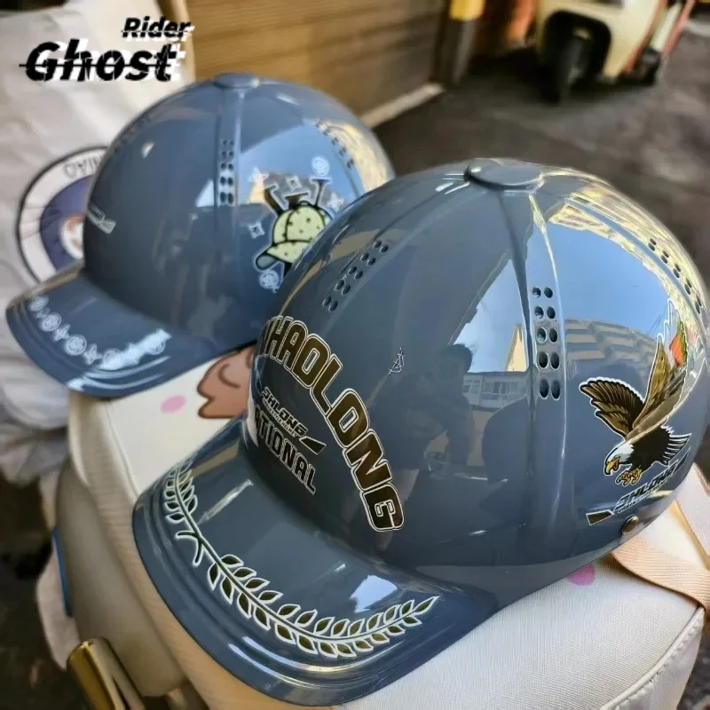 

Summer Motorcycle Visor Helmet Cap Helmet Baseball Helmet Electric Vehicle Unisex Summer Day Sunscreen Breathable Hard Hat