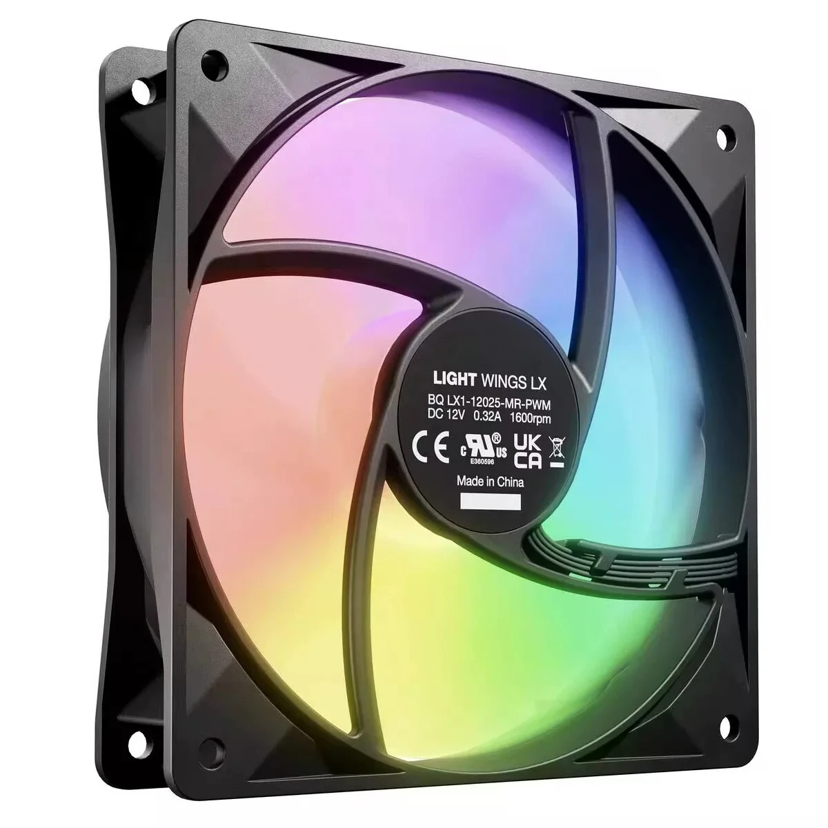 for be quiet! Light Wings LX 120mm Black/White PWM Silent Desktop PC Case Fan
