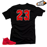 (220g Pure Cotton T-Shirt) Men's Casual Crew Neck Shirt To Match Jordan 3 Cardinal Red Sneakers -Snelos 23 Sneaker Tees