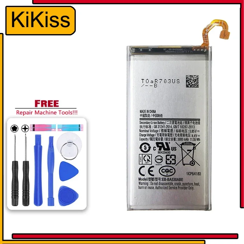 Kikiss EB-BA530ABE Battery For Samsung Galaxy A8 2018 A530 SM-A530F Bateria