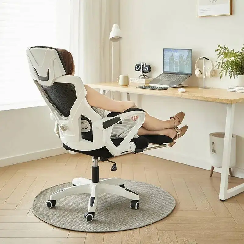 Oficina Glides Ergonomic Office De Chair Wheels Back Home Luxury Comfy Office Sillas Chair Gaming Boys Furniture Decoration