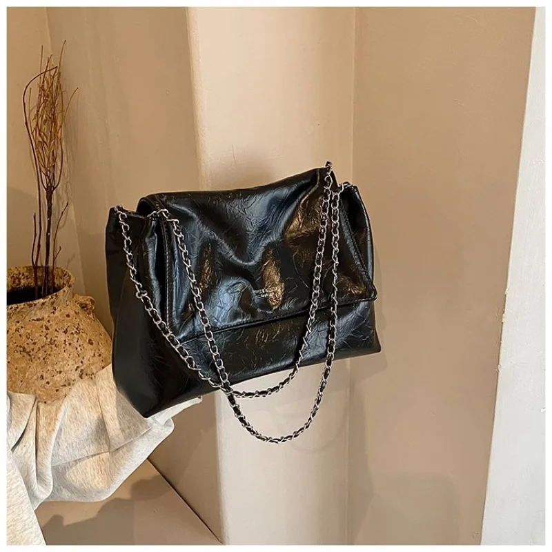 

Роскошная винтажная модная женская сумка однотонного цвета с высококачественным минималистским и уникальным дизайном сумки через плечо