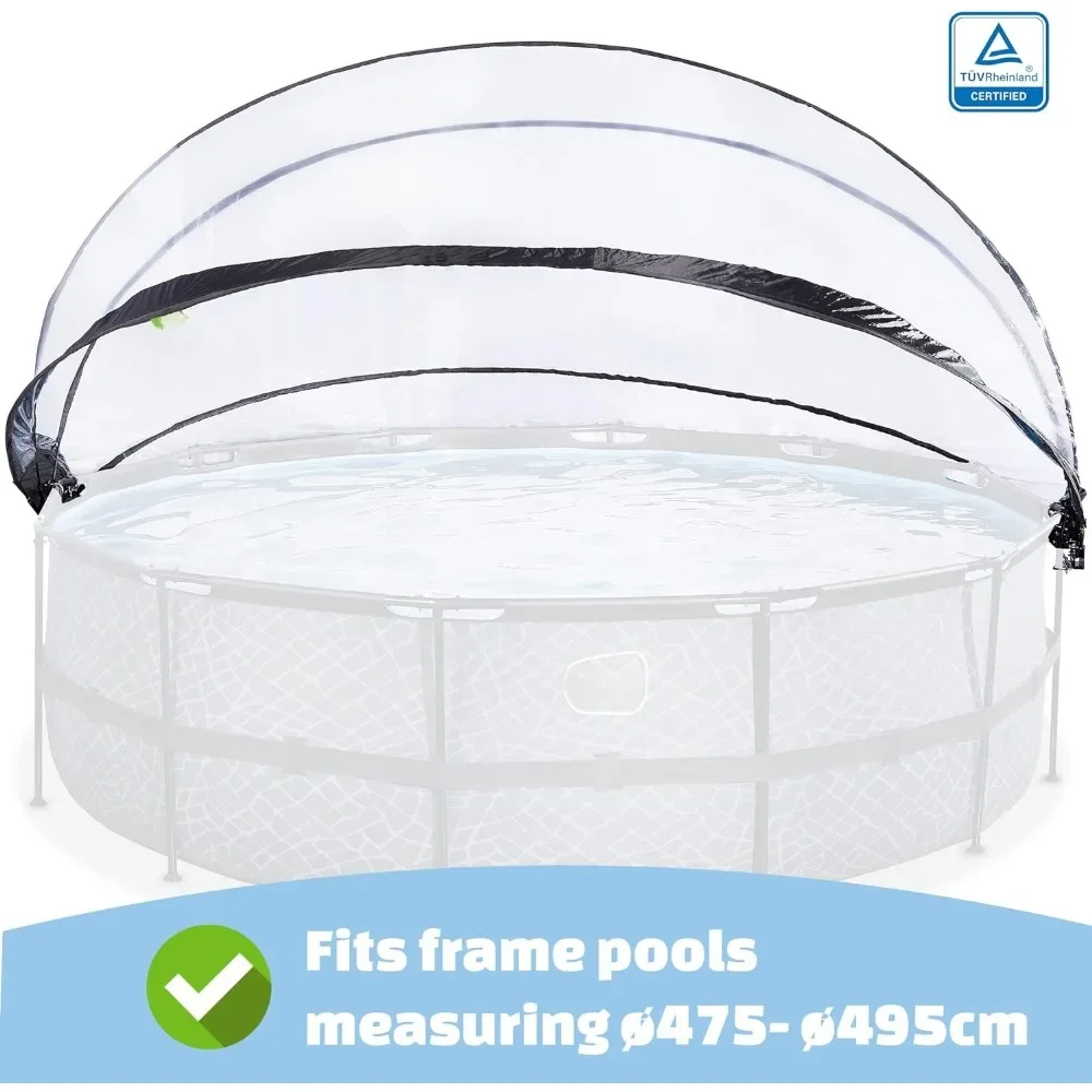 Imagem -03 - Rodada Multifuncional Outdoor Hot Tubs All Weather Cover Pool Dome Enclosure Piscinas ao ar Livre Tfoot